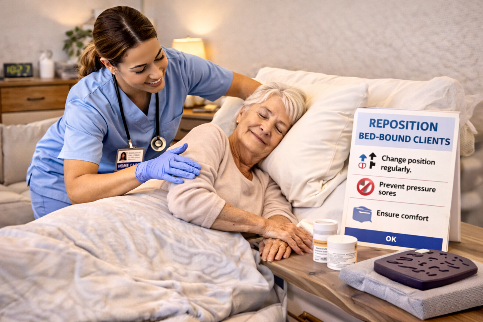 Reposition Bed-Bound Clients